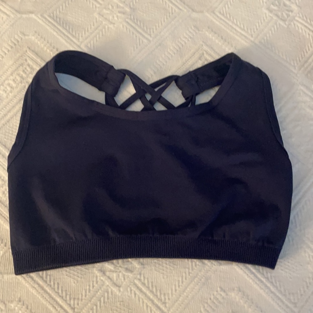 Free w/purchase 🎀 Phat Buddha Navy unpadded Bra Top One Size 💙💚💜